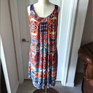NWT New Directions Mini Abstract Print Dress